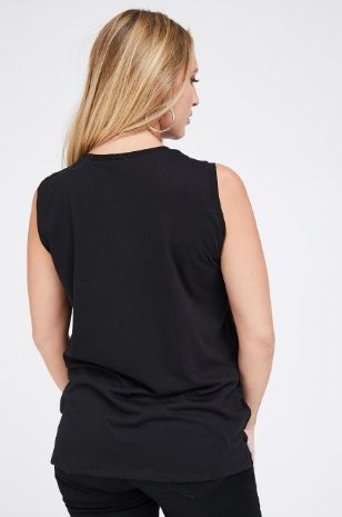 תמונה של חולצת הריון MOMWOW שחורה