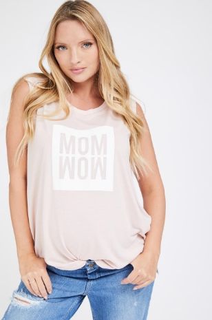 תמונה של חולצת הריון MOMWOW ורודה