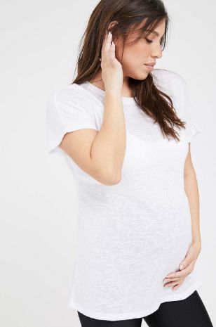 תמונה של חולצת הריון רומי לבנה