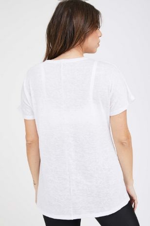 תמונה של חולצת הריון רומי לבנה
