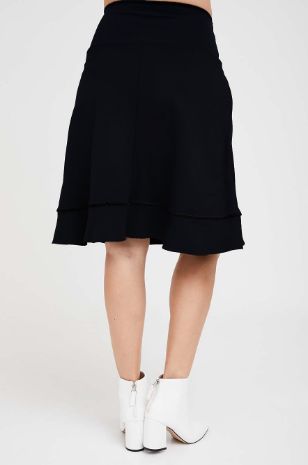 תמונה של חצאית הריון קורין שחורה