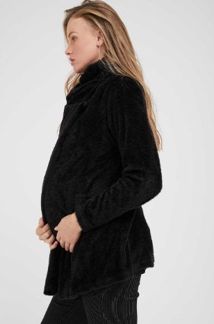 תמונה של מעיל להריון מלנה שחור