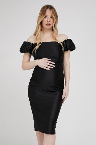 תמונה של שמלת הריון מרלין מונרו שחורה
