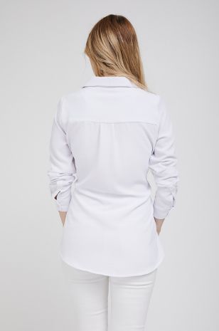 תמונה של חולצת הריון לינדוס לבנה
