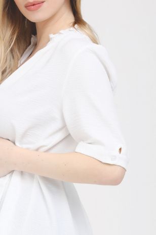 חולצת הריון נינט לבנה - זום אין 