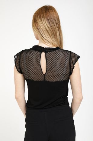 תמונה של חולצת הריון גבריאלה שחורה