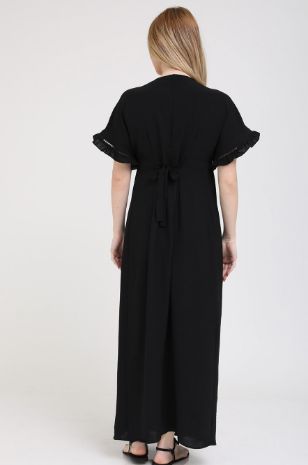 תמונה של שמלת הריון בלנקה שחורה