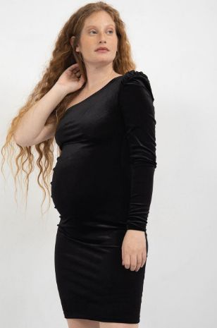 שמלת הריון ביאנקיני שחורה של אבישג ארבל
