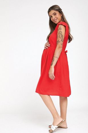 שמלת הריון אורין אדומה של אבישג ארבל	