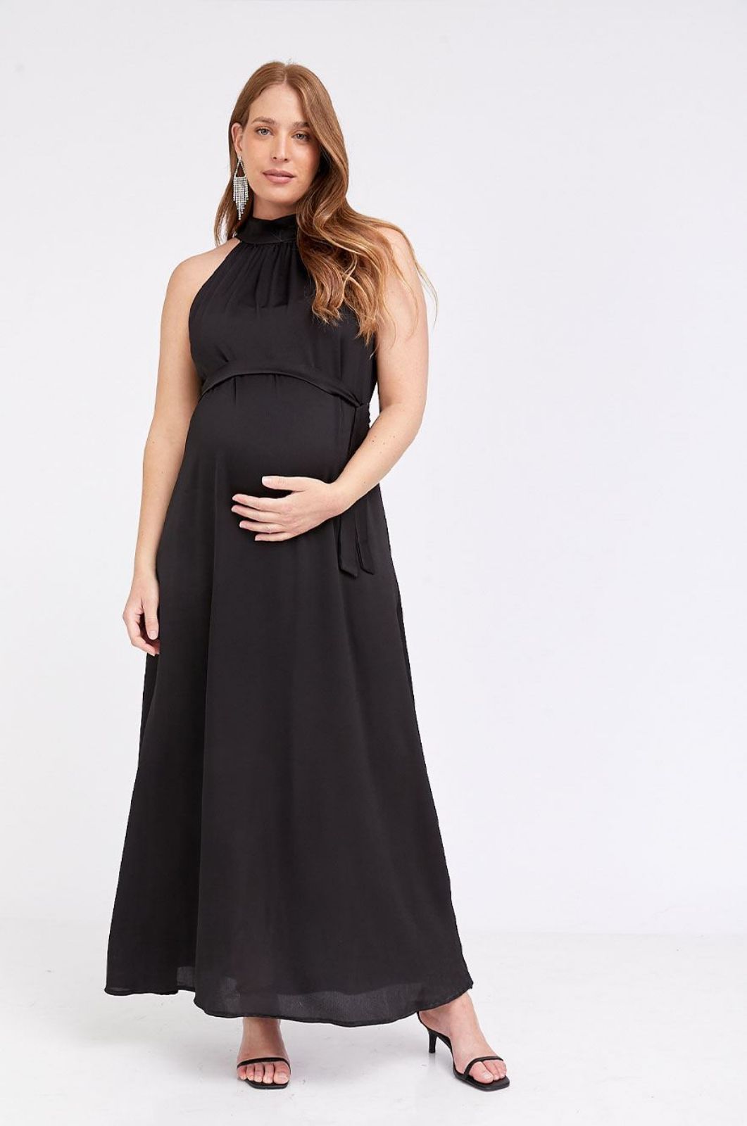 שמלת הריון קרול שחורה