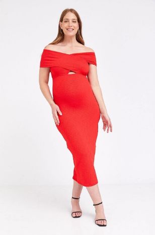 שמלת הריון בלייק אדום