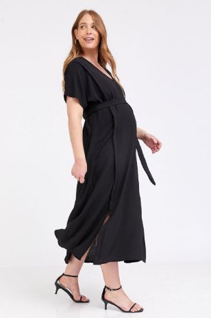 שמלת הריון אייבי שחורה של אבישג ארבל