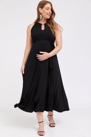 שמלת הריון ליאנדרה שחורה