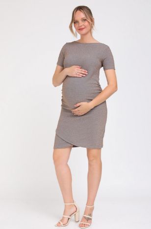 תמונה של שמלת ערב להריון נלה שחורה