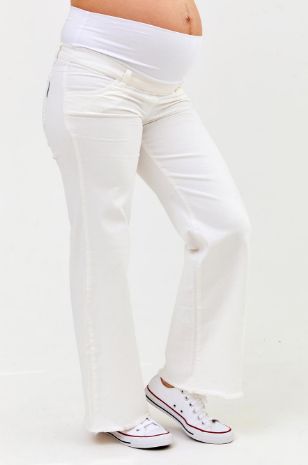ג'ינס הריון דבי לבן 