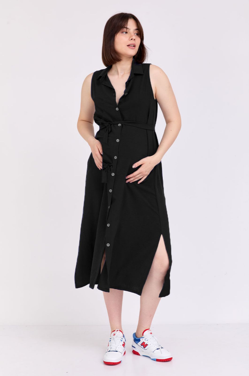 	שמלת הריון מארון שחורה