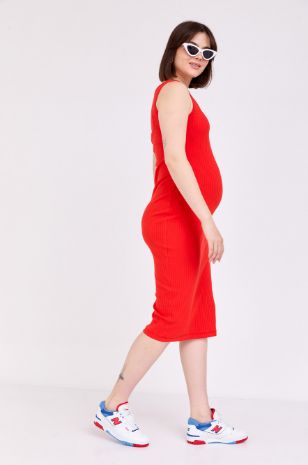 שמלת הריון בר אדומה של אבישג ארבל