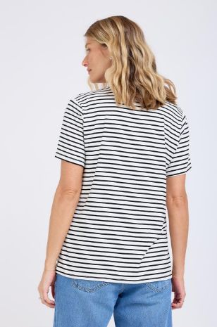 טי שירט הריון LOVE YOU MAMA שמנת פס שחור