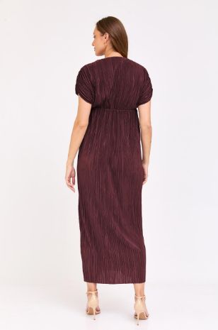 שמלת הריון קוקו פליסה בורגונדי