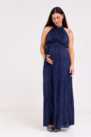 שמלת הריון פליסה קולר נייבי של אבישג ארבל