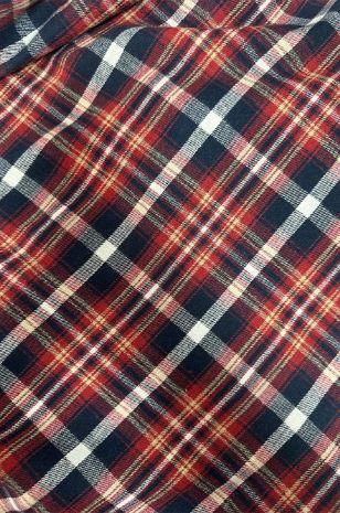 חולצת הריון משבצות גברית אדומה