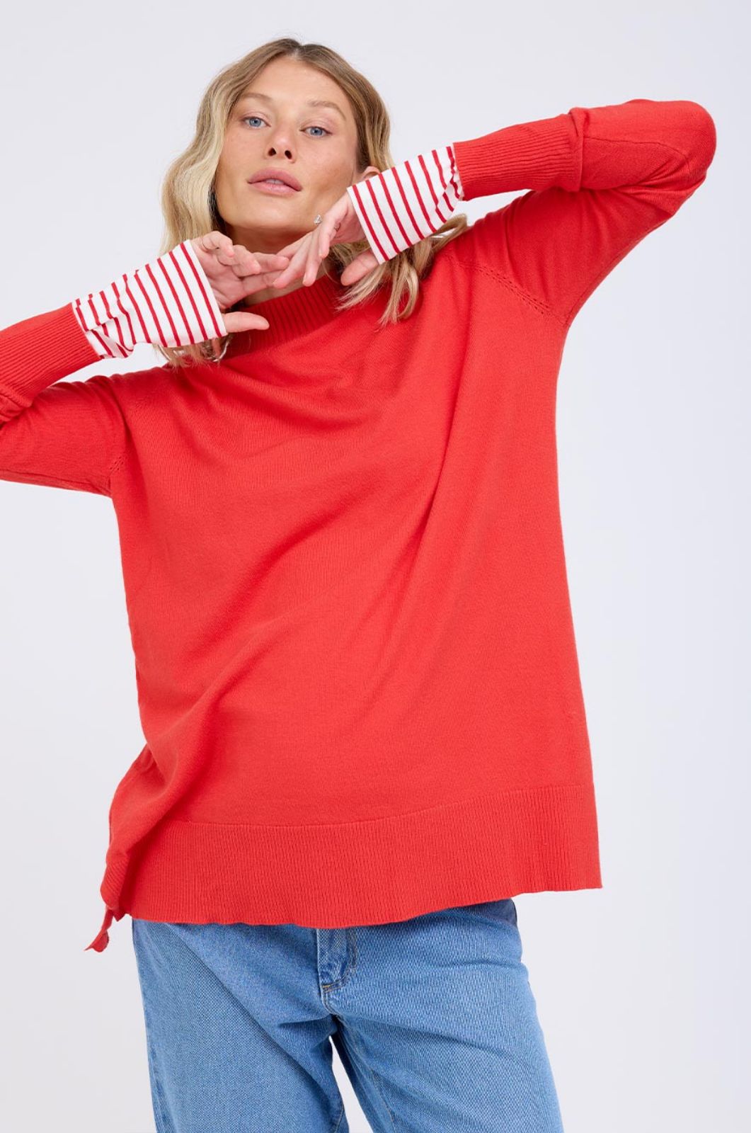 סריג הריון קלייר אדום