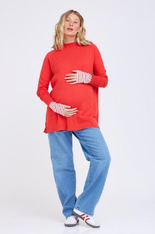 סריג הריון קלייר אדום