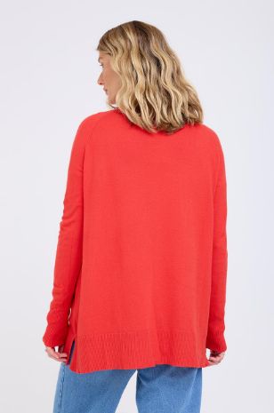 סריג חורפי להריון  אדום אבישג ארבל