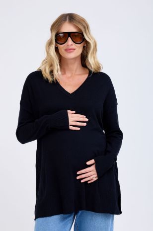 סריג הריון נטלי שחור אבישג ארבל