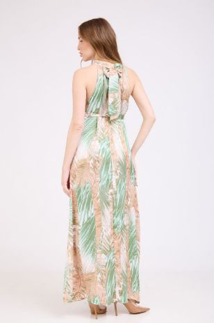 שמלת הריון קרולינה הדפס ירוק