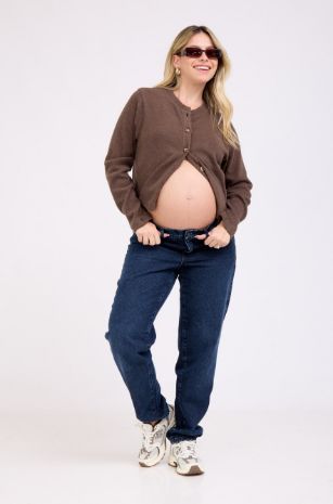 ג'ינס הריון לוסי שחור כחול של אבישג ארבל