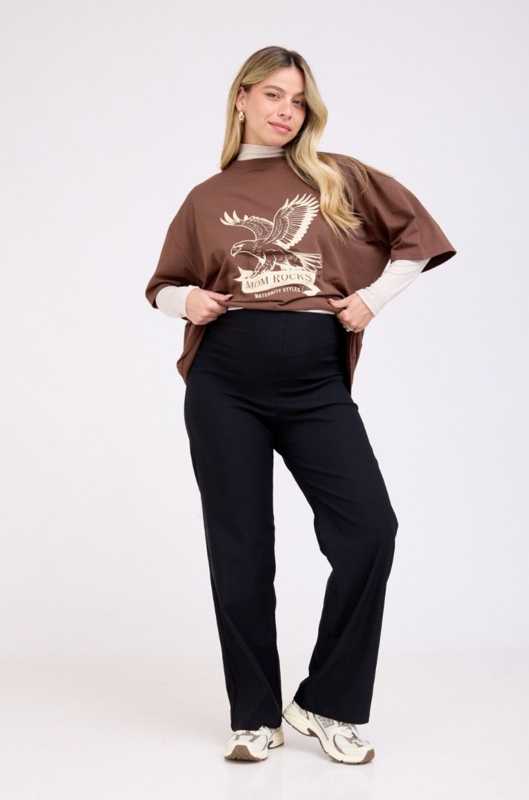 מכנסי הריון אדריאן שחור של אבישג ארבל