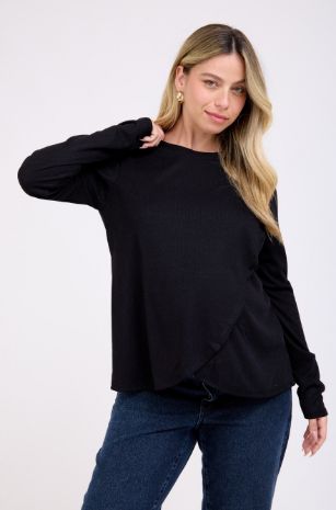 חולצת הריון אנט שחורה