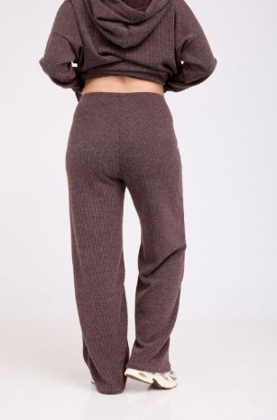 מכנסי סריג להריון עומר חום