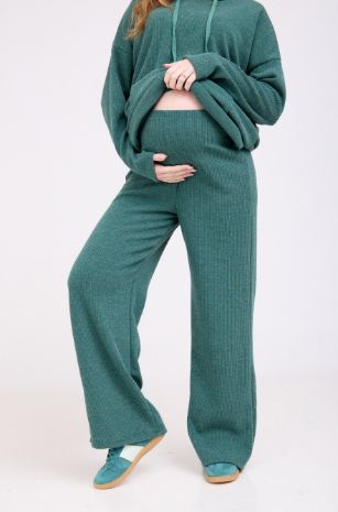 מכנסי סריג להריון עומר ירוק של אבישג ארבל