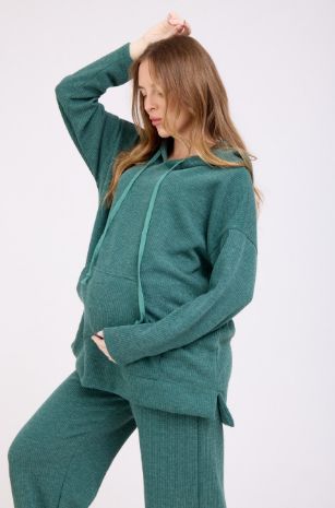 קפוצ'ון ומכנסי סריג להריון אבישג ארבל