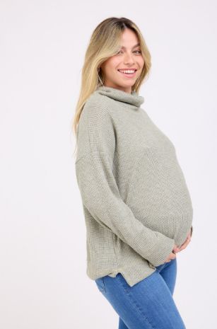 סריג להריון זית מלאנז' של אבישג ארבל