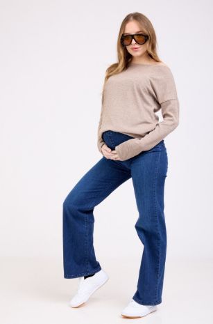 ג'ינסים נוחים להריון אדריאנה כחול של אבישג ארבל