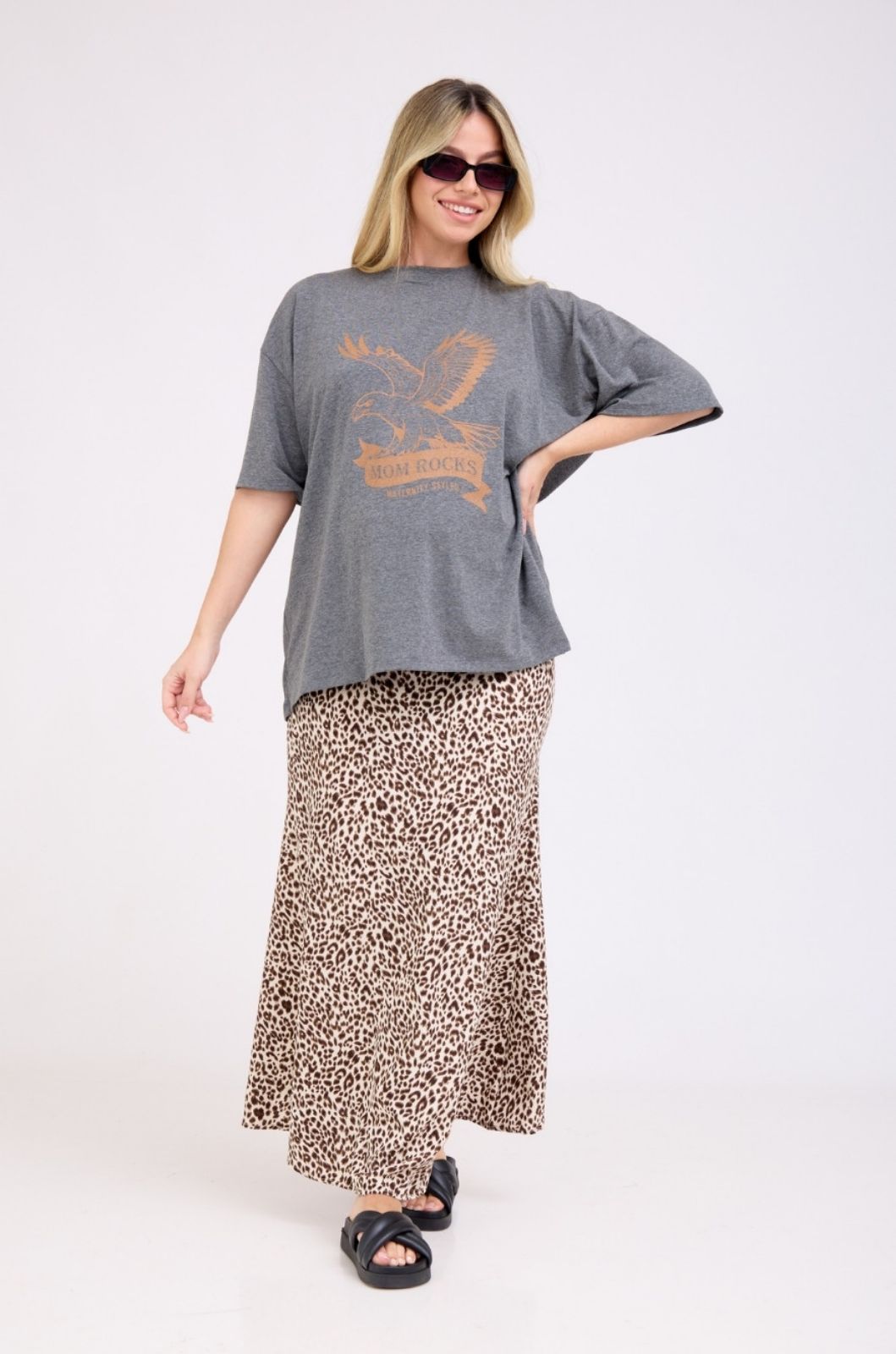 חצאית להריון דפני מנומרת של אבישג ארבל