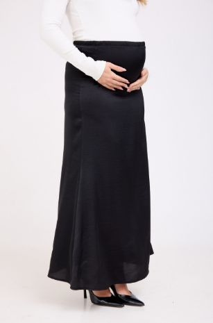 חצאית צנועה להריון שחורה של אבישג ארבל