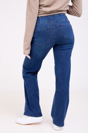 ג'ינס להריון ללא גומי כחול של אבישג ארבל