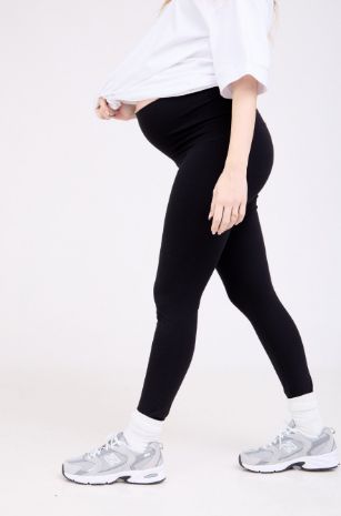 טייץ להריון ארוך לספורט שחור