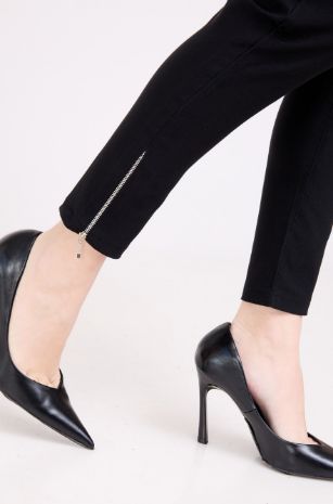 מכנסי הריון צמודים שחורים