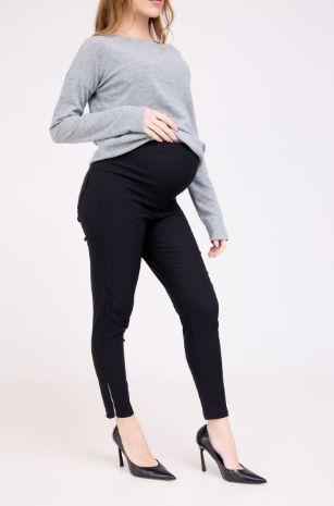 מכנסי הריון צמודים שחורים
