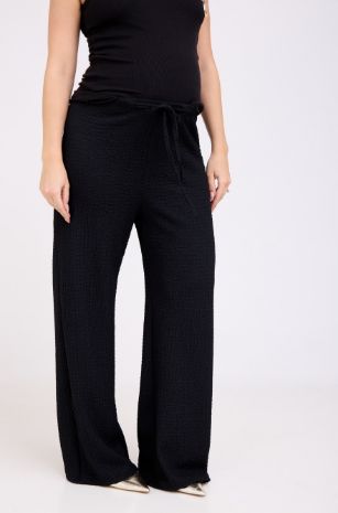 מכנסי הריון עופרי שחורים