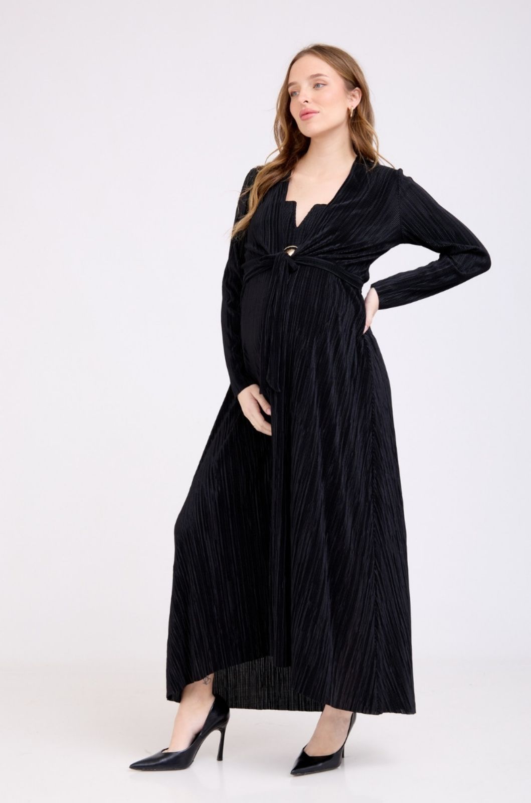 בולרו הריון פליסה שחור של אבישג ארבל