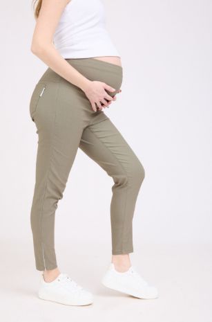 מכנסי הריון אן זית כהה