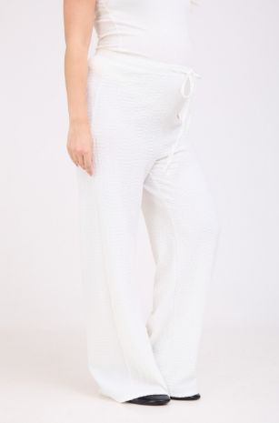 מכנסי הריון לבנים נוחים