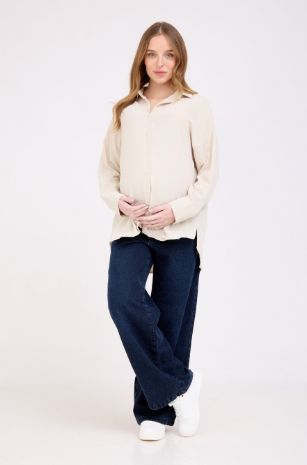 חולצת הריון מחויטת אבן של אבישג ארבל