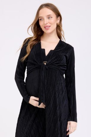 בולרו להריון פליסה שחור